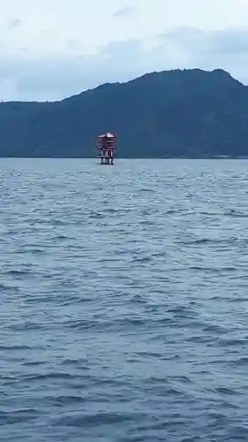 神社（洞爺湖中の島）の景色