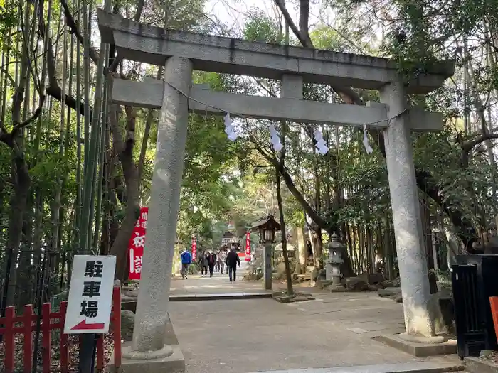 道野辺八幡宮の鳥居