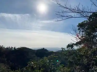 七面山七面堂の景色