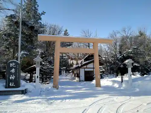 比布神社の鳥居