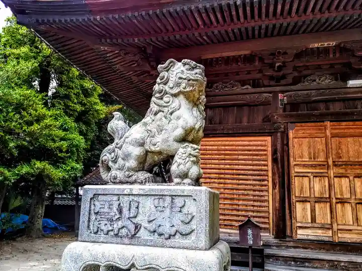 越野神社の狛犬