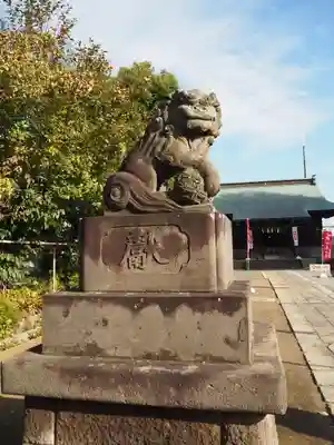 谷原氷川神社の狛犬