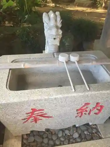 姫宮神社の手水舎