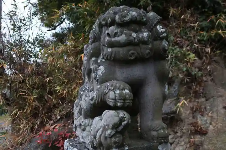 阿久津「田村神社」(郡山市阿久津町)旧社名:伊豆箱根三嶋三社の狛犬