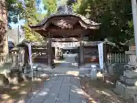 朝日森天満宮の山門・神門