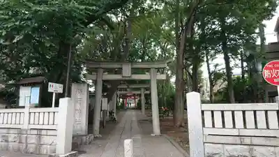 自由が丘熊野神社の鳥居