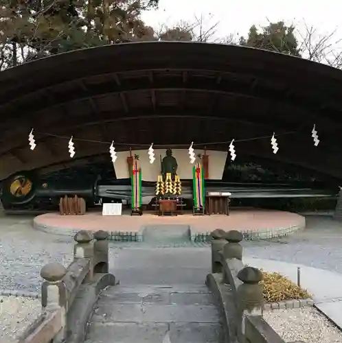 白鷺神社の像