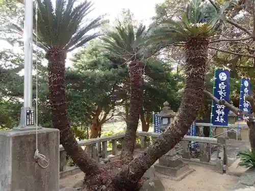 白沙八幡神社の庭園