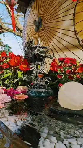 法輪寺の手水舎