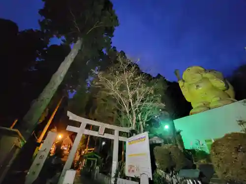 中之嶽神社の鳥居