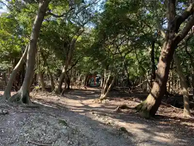 神社（名称不明）の周辺