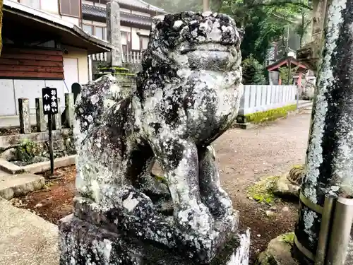 小国両神社の狛犬