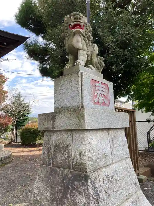 狭山神社の狛犬