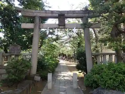 鳩森八幡神社の鳥居