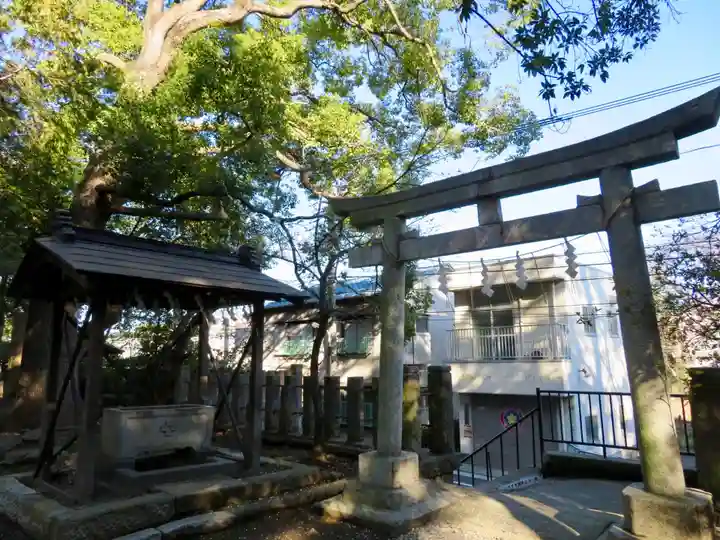 世田谷八幡宮の鳥居