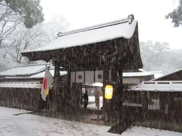 河合神社(鴨川合坐小社宅神社)の山門・神門