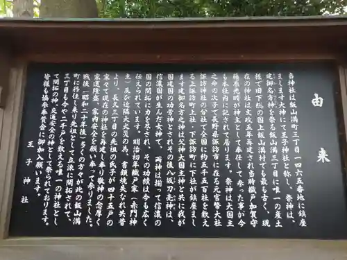 王子神社の歴史