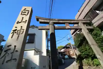 白山神社の鳥居