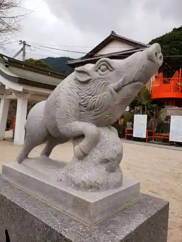 足立山妙見宮の狛犬