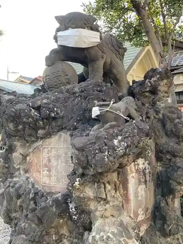 お三の宮日枝神社の狛犬