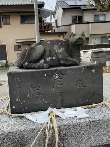 波折神社の狛犬