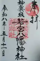 神楽坂若宮八幡神社の御朱印