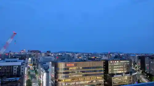 鉄道神社の景色