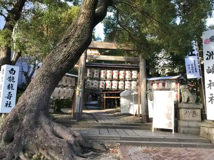 洲嵜神社の自然