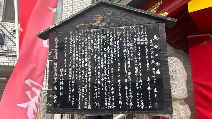 庚申塚(鳩森八幡神社社外)(東京都)