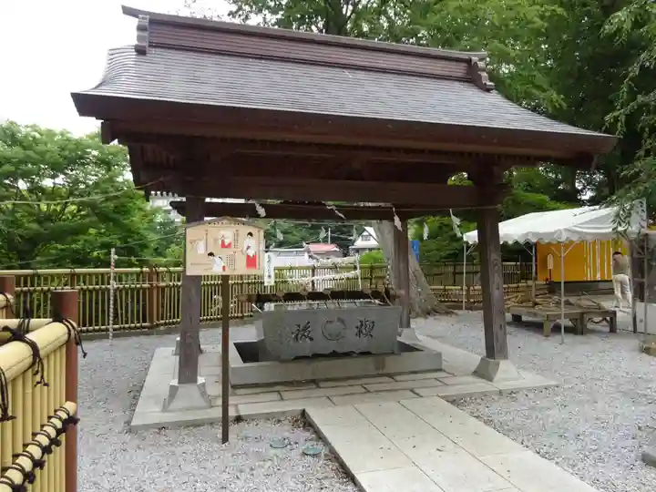 師岡熊野神社の手水舎