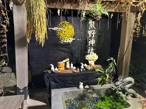 東海市熊野神社の手水舎