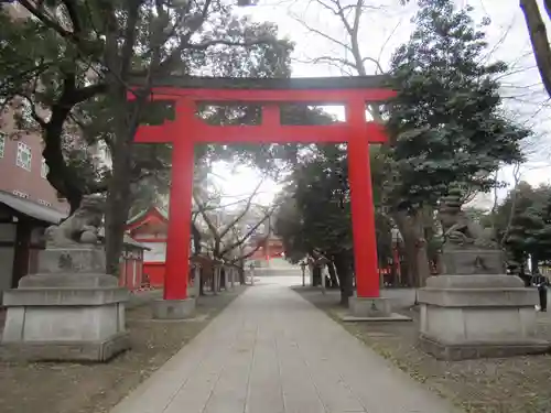 花園神社の鳥居