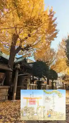 特別御朱印 12月 『正月事始め』
神社でお正月の準備中。
干支のうさぎは年の締めくくりの餅つきをしています。お餅を前に盛り上がる御神祭の小野篁公と御配神の菅原道真公、そして神社の動物達が描かれています😊