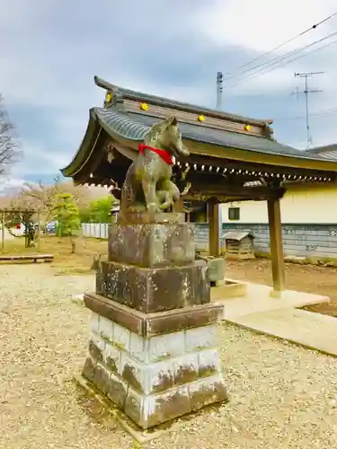 女化神社の狛犬