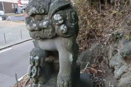 阿久津「田村神社」（郡山市阿久津町）旧社名：伊豆箱根三嶋三社の狛犬