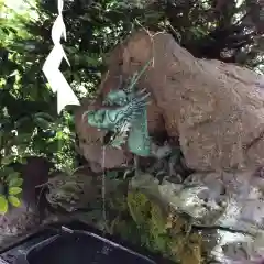 石母田　三吉神社の手水