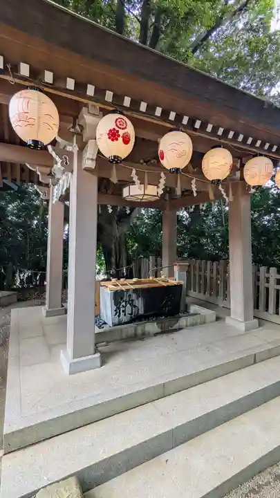 検見川神社の手水舎