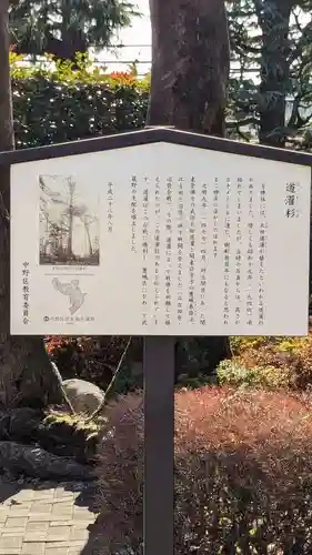 中野沼袋氷川神社の歴史