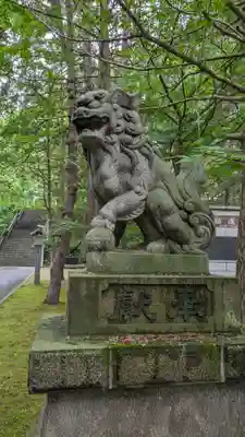 音更神社の狛犬