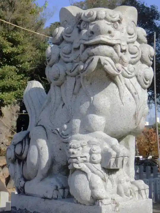 白山神社(二子町)の狛犬