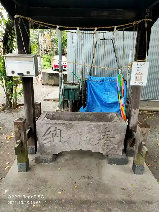 春日神社(下妙典)の手水舎
