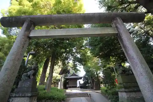 中野氷川神社の鳥居