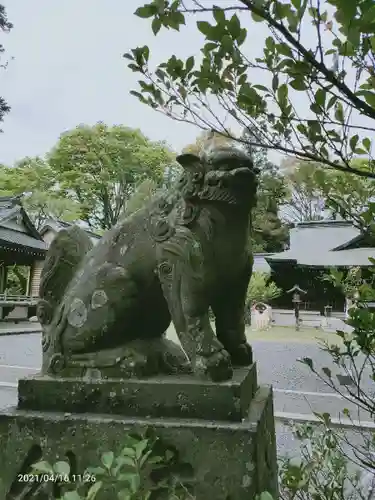 朝日森天満宮の狛犬