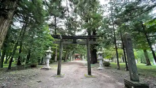 上沼八幡神社の鳥居