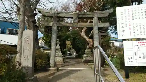 白山神社の鳥居