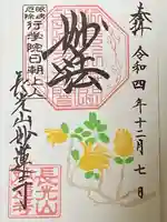 妙蓮寺の御朱印