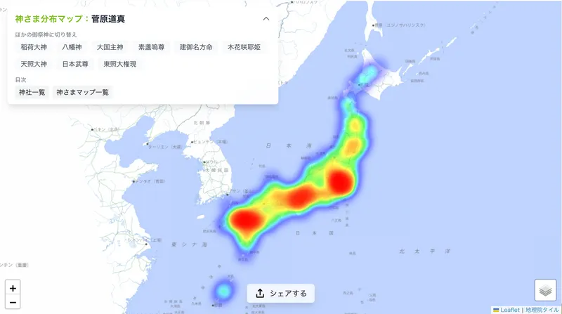 神様・仏様マップ
