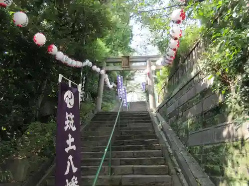 筑土八幡神社の鳥居