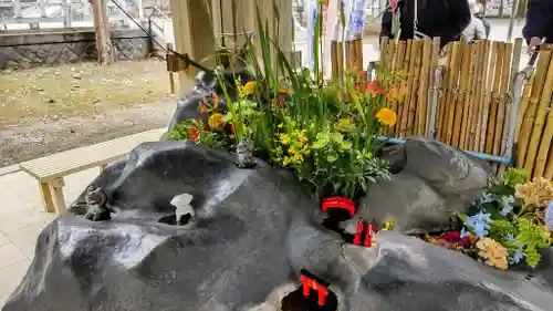 上川神社の手水