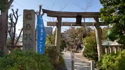 鳩森八幡神社の鳥居